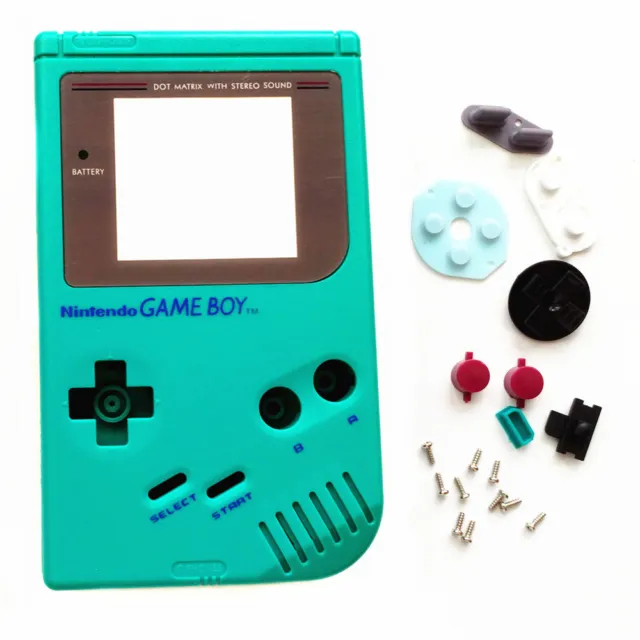 GB Ersatz Gehäuse Hülle Shell Case Für Nintendo Game Boy GBO DMG - Teal green