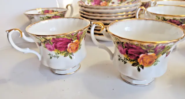 Royal Albert Old Country Rose Bone China Cup & Saucer Sets - 6 Sets