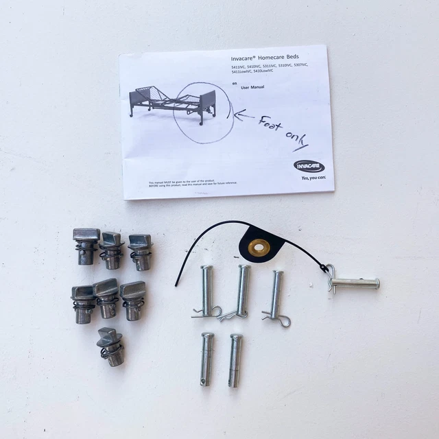Motor Mount Spring Twist & Cotter Pins For Invacare Homecare Beds 5301IVC