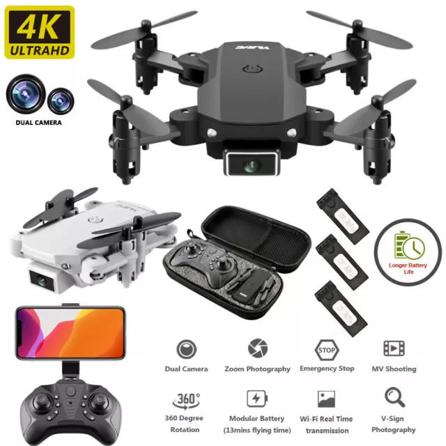 MINI 2.4G WIFI FPV 720PHD Camera Foldable Long Life Control RC Quadcopter