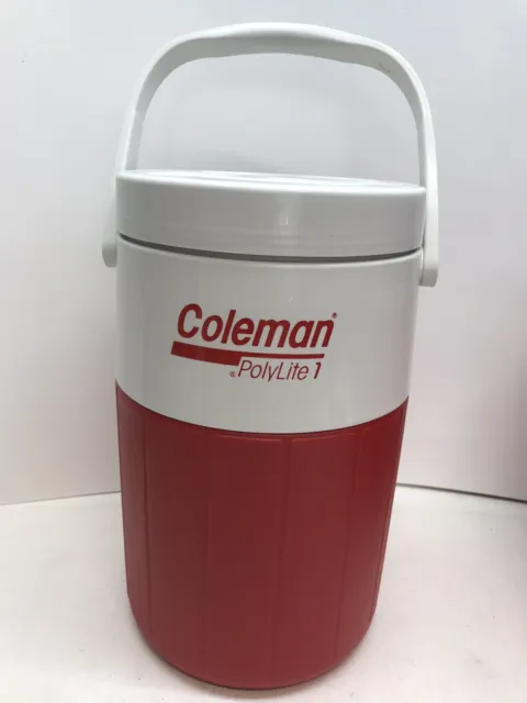 Coleman 1 Gallon PolyLite 1 Water Cooler Thermos Jug Container 5596 Flip Spout