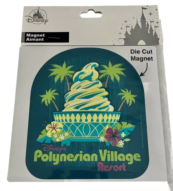 2023 Disney Parks Polynesian Village Resort Dole Whip Die Cut Magnet NEW