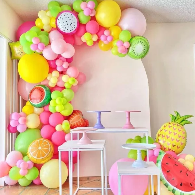 Fruits Arch Kit +Balloons Garland Birthday Summer Pool Party Balloons Decoration