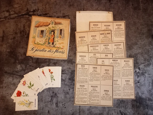 Ancien Jeu De Loto 'Les Fleurs' N°270 – Début XXe, France, Bon état