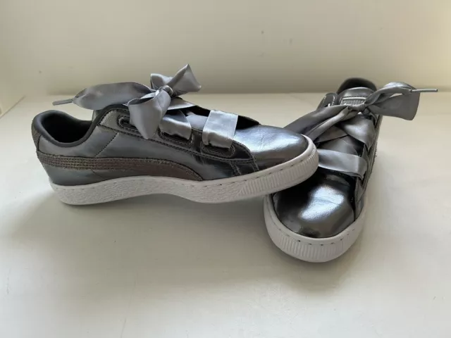 Puma basket heart argento outlet