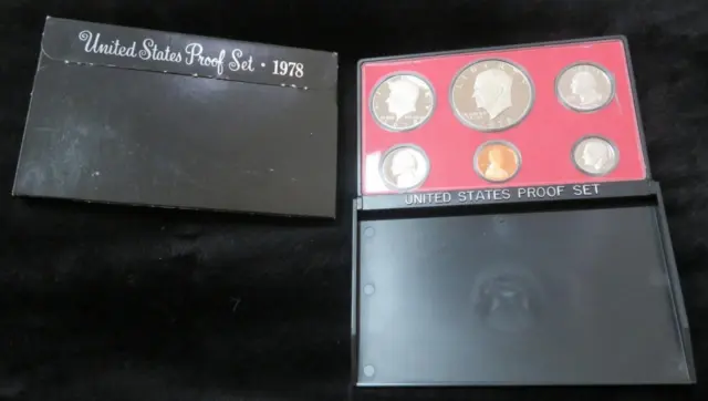 1978 Proof Set * 6 Coins * With Eisenhower Dollar * Nice Set for a Birthday Gift