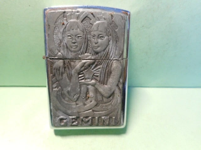 BRIQUET GEMINI LIGHTER Feuerzeug 打火机 ACCENDINO léttari ljusare sytytin ENCENDEDO