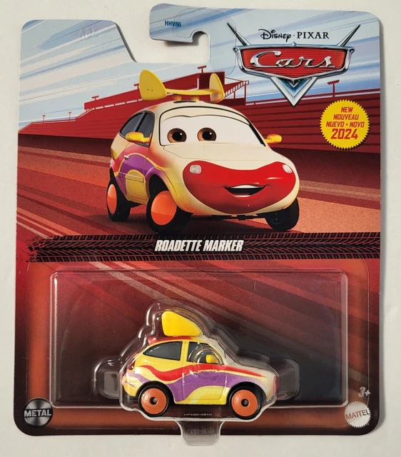 DISNEY PIXAR CARS 2024 ROADETTE MARKER Clown Car Metal Series Mattel