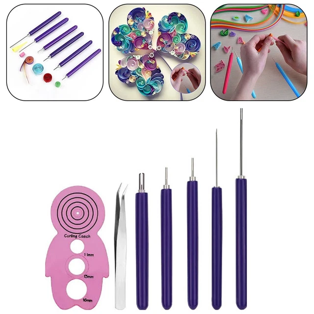 24 strumenti quilling carta, 4 colori, penna ago rotante, DIY. | Leroy Merlin