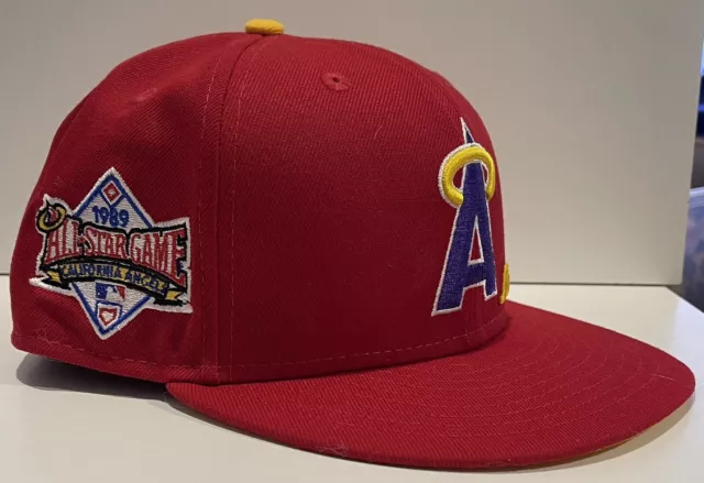 Men's New Era x Just Don Red Los Angeles Angels 1989 MLB All-Star Game 59FIFTY 2