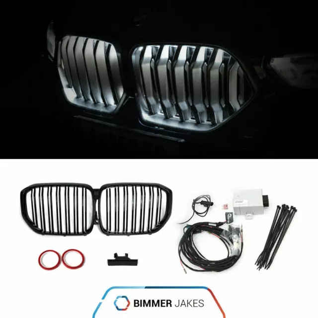for BMW X5 G05 kidneys grill radiator grille sports grill shine black  single bar