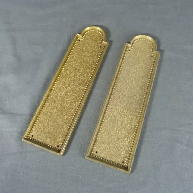 ⭐Set of 2 French Vintage Brass Push Door Plates⭐