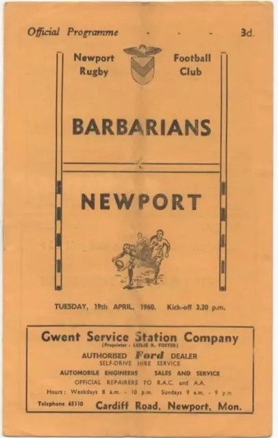 Apr 60 NEWPORT v BARBARIANS