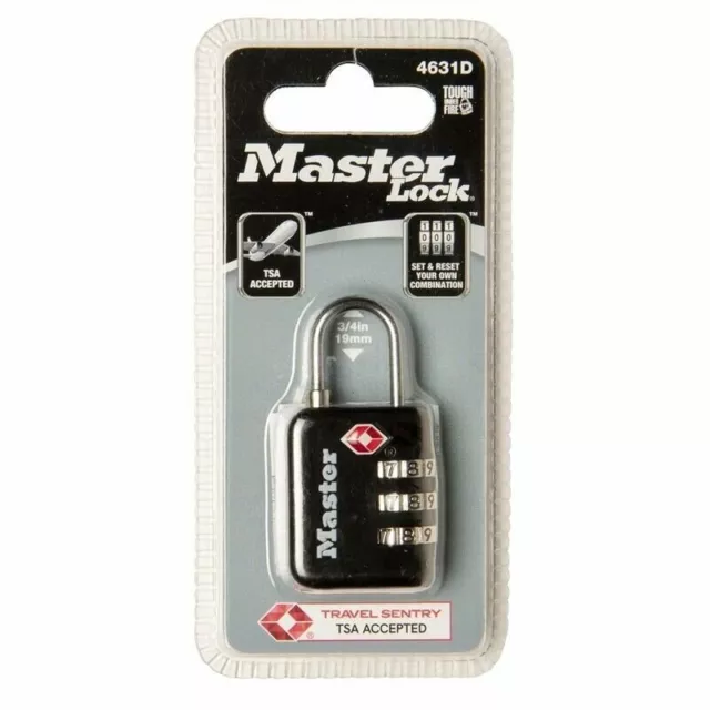 Master Lock 32mm Luggage Combination Padlock - 4631DAU