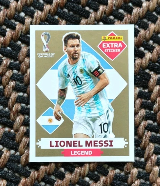 PANINI WORLD CUP Qatar 2022 Lionel Messi Bronze Legend Extra Sticker