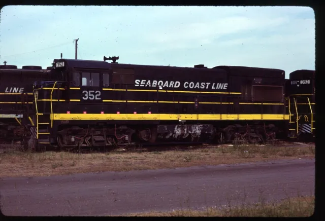 Original Rail Slide - SCL Seaboard Coast Line 352 Lakeland Yard FL 5-30-1981