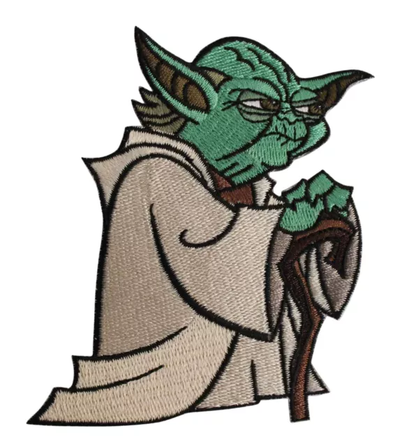 Star Wars Yoda Embroidered Iron On Patch - Officially Licensed 020-C