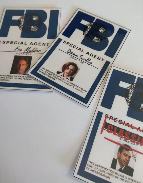 ID CARD PROP Replica Inspired By X-Files Fanmade £5.32 - PicClick UK
