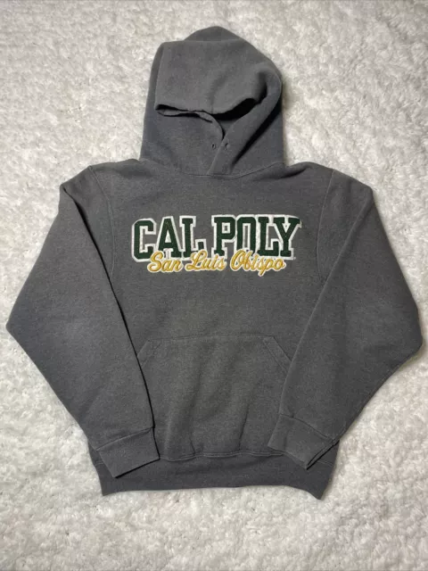 Cal Poly Sweater Womens Small Gray San Luis Obispo Embroidered Vintage