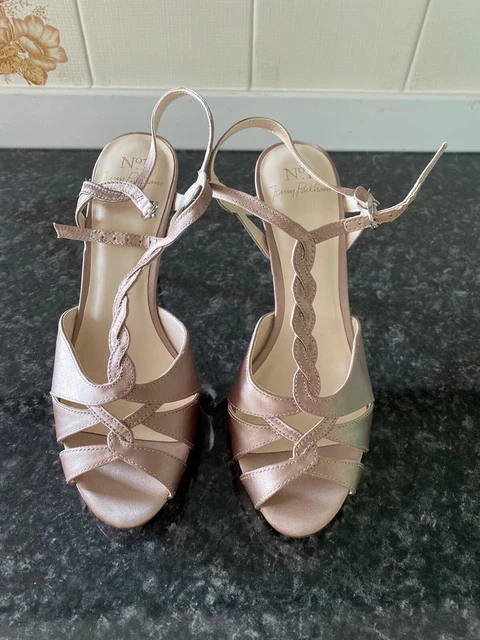 New Jenny Packham Pink Bridal Shoes With Heels - UK Size 5, EU 38 - (R.R.P £75)