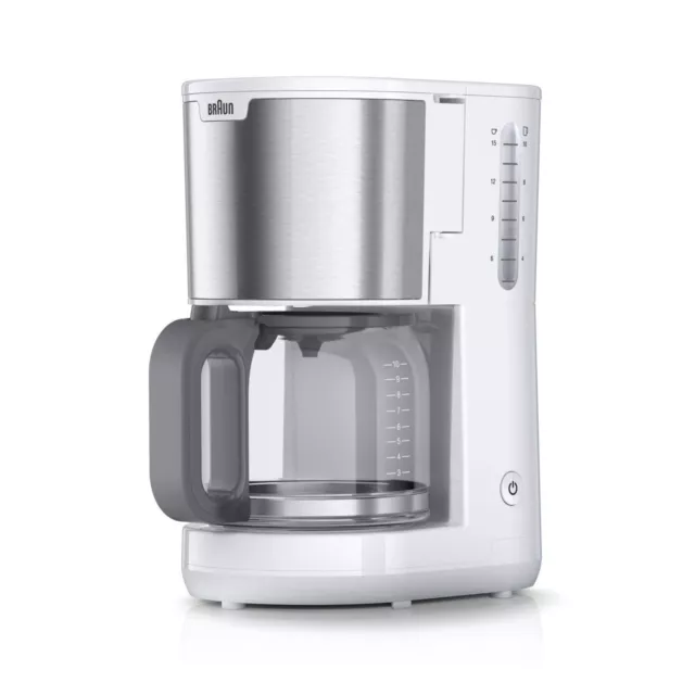 Braun KF1500WH PureShine Filterkaffeemaschine Kaffeemaschine Glaskanne 1000 W