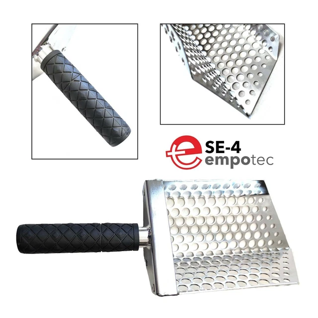 Sand Scoop Acier SE-4 EMPOTEC Pelle Perforé Tamis Sable Détecteur de Métaux