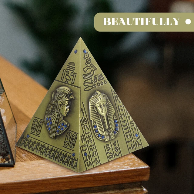 Salvadanaio Egiziano Piramide Statua Modello Decorazione Della
