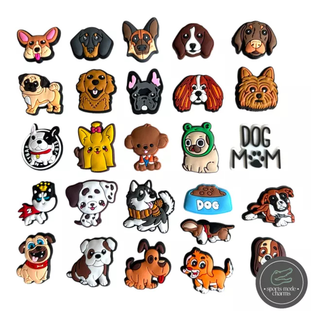 Dogs - Jibbitz Charms for Crocs shoes - Dog Breeds Puppy Pets