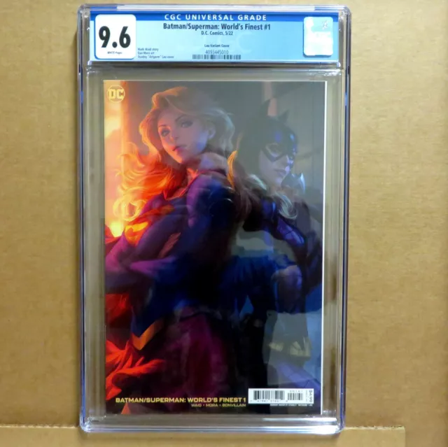 DC BATMAN SUPERMAN WORLD'S FINEST #1 CGC Graded 9.6 Artgerm Lau Variant Comics