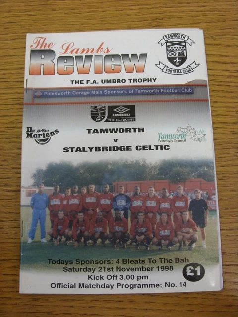 Burton Albion - Tamworth infos: The Emirates FA Cup - Football