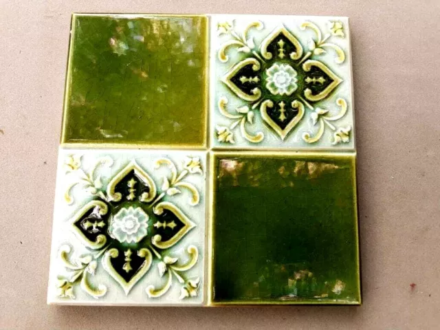 Antique Majolica Tile 6" x 6"