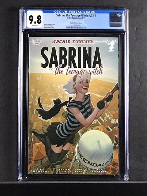 Sabrina The Teenage Witch 1 CGC 9.8 White Pages Archie Comics 2019 Hughes Cover