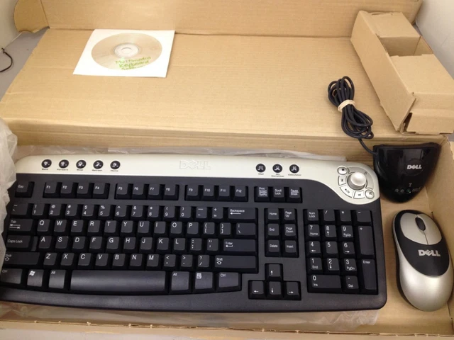 New Dell Wireless Bluetooth Keyboard, Mouse and USB Reciever AQ6-7D40 New Dell Wireless Bluetooth Keyboard, Mouse and USB Reciever AQ6-7D40