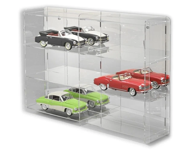 Vitrine de modèles réduits de voitures à l'échelle 1/64 pour