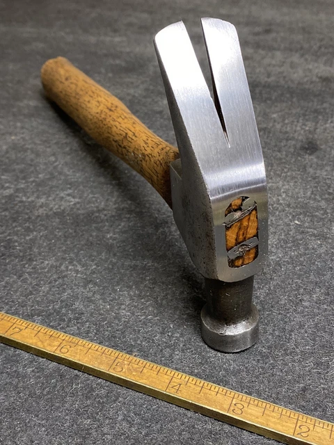 Vintage Keen Kutter 16 Oz Straight Claw Hammer With Old Handle