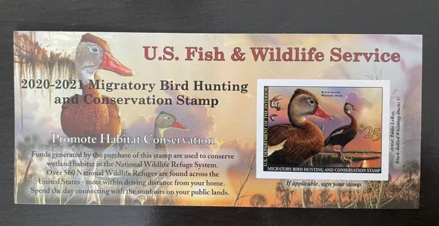 RW87A Federal Duck Stamp Black-bellied Whistling-Ducks 2020 - 2021