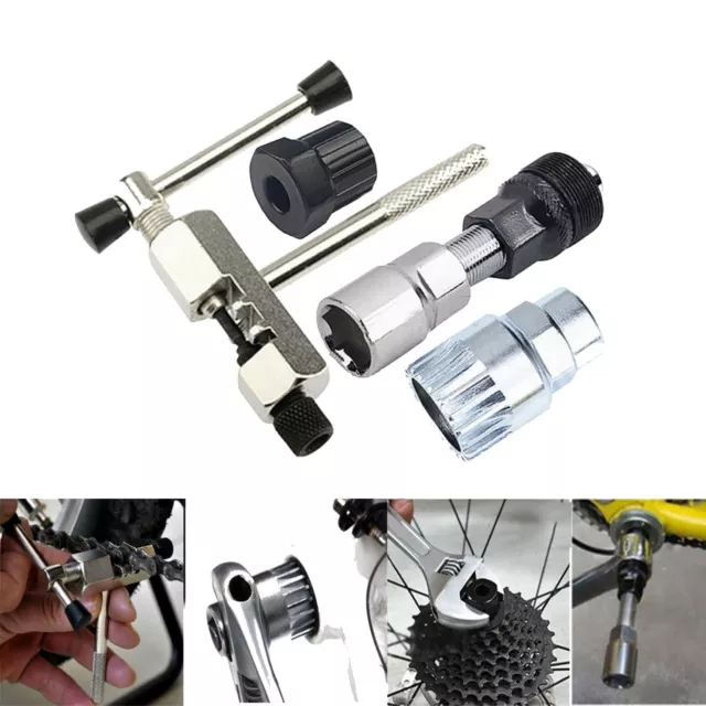 Bicycle Cycle Crank Extractor Puller Chain Splitter Repair Tools Pedal Road Bike