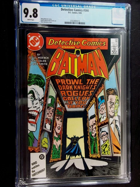 Detective Comics #566 CGC 9.8 Batman, Sept. 1986