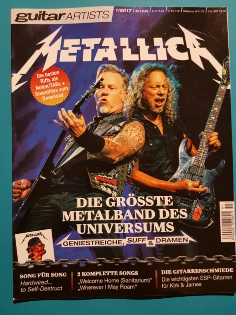 guitar ARTISTS Metallica 1/2017 ungelesen 1a absolut TOP