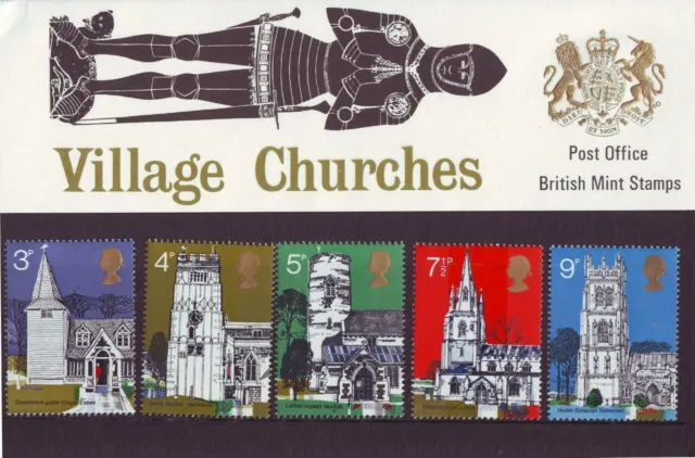 GB Presentation Pack No. 41 1972 VILLAGE CHURCHES - MNH & FLAT