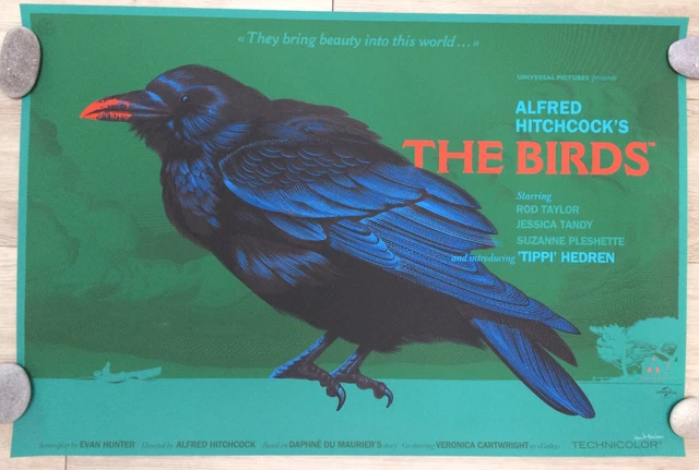 Laurent Durieux The Birds 1963 Alfred Hitchcock Edition Limite Signe Numerote