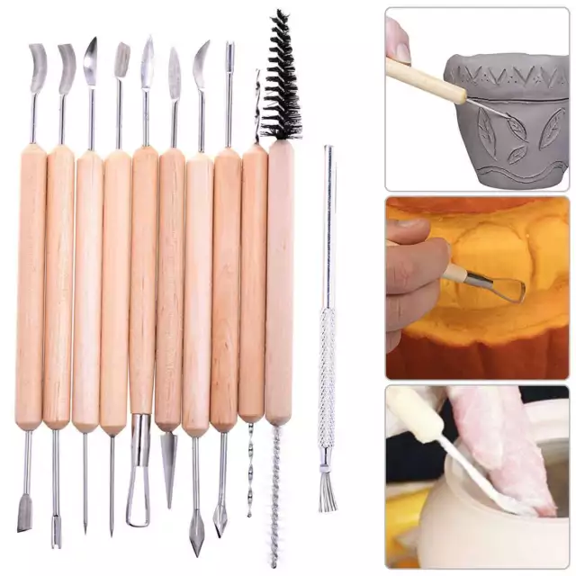 Clay Sculpting Set Wax Carving Pottery Tools Shapers Polymer Modeling Making