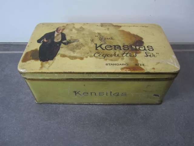 Antique Cigarette Tin Kensitas 100 J Wix & Sons