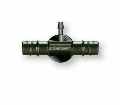 Claber Embrayage 2 x 16mm Avec Sortie pour 4/6,5 Micro-Tuyau 