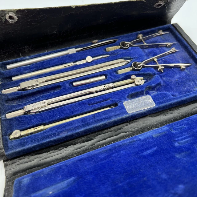 VTG DIETZGEN NATIONAL Drawing Drafting Instruments Tool Set w/Original
