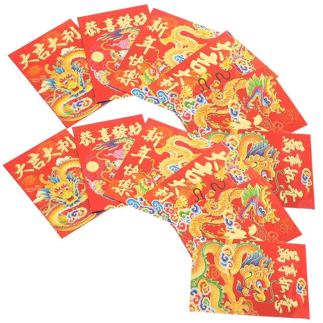 30 pezzi borse rosse tradizionali, buste rosse creative, regali,