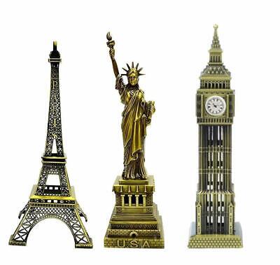 Metal Paris Eiffel Tower, Statue of Liberty, Big Ben Tower Gifting Special US