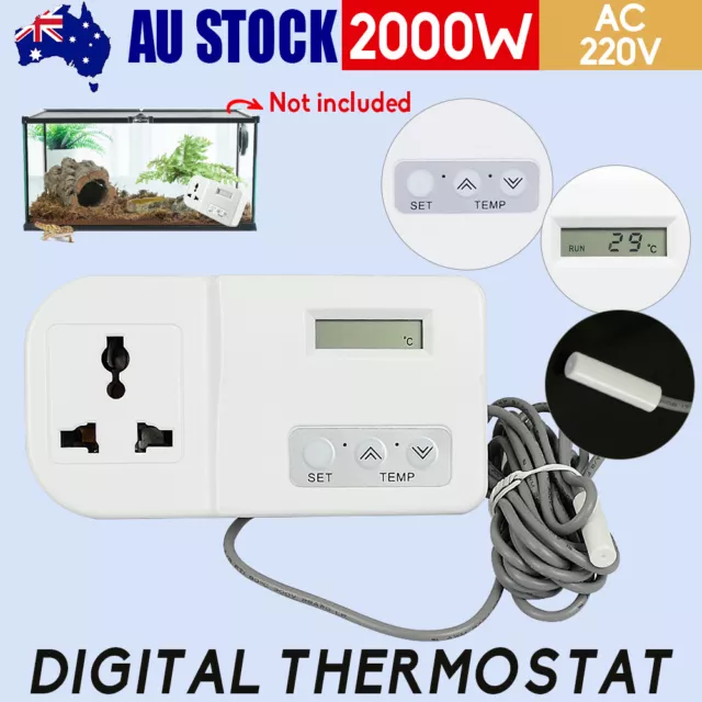 Digital Temperature Thermostat Controller Aquarium Heater Incubator Refrigerator