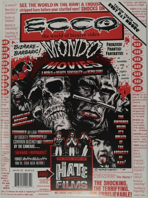 ECCO: THE WORLD OF BIZARRE VIDEO Magazine #22 [Rudy Ray Moore, Mondo films]