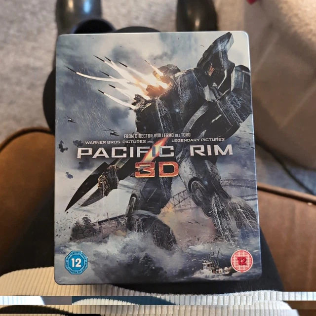 PACIFIC RIM BLU-RAY 3D Steelbook 2-Disc Guillermo del Toro 12A/12 Idris ...
